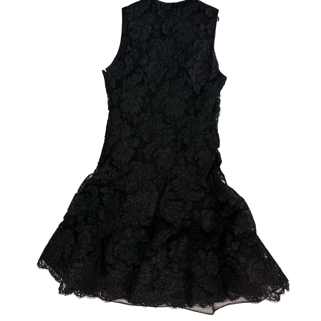 Vintage 90s Geoffrey Beene Women's Small Black Lace Cocktail Dress