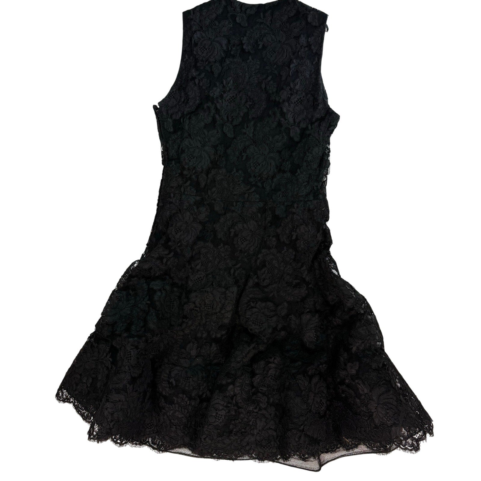 Vintage 90s Geoffrey Beene Women's Small Black Lace Cocktail Dress