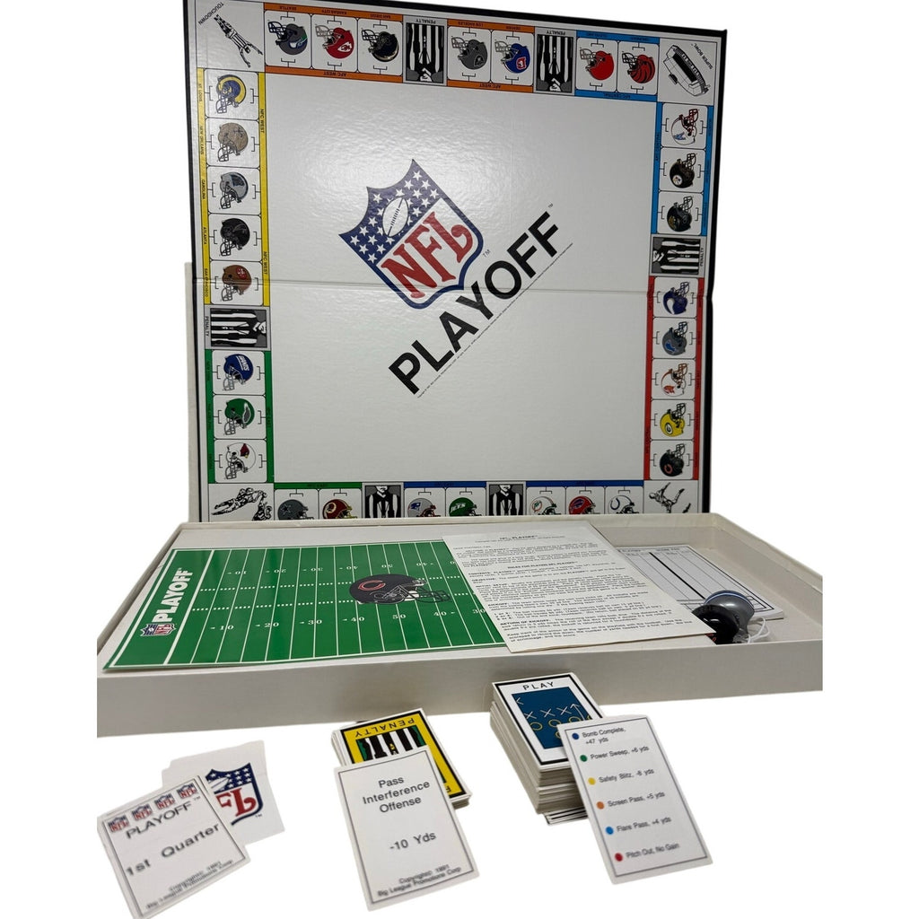 1991 Team NFL Playoff Board Game Big League Promotions Complete Vintage
