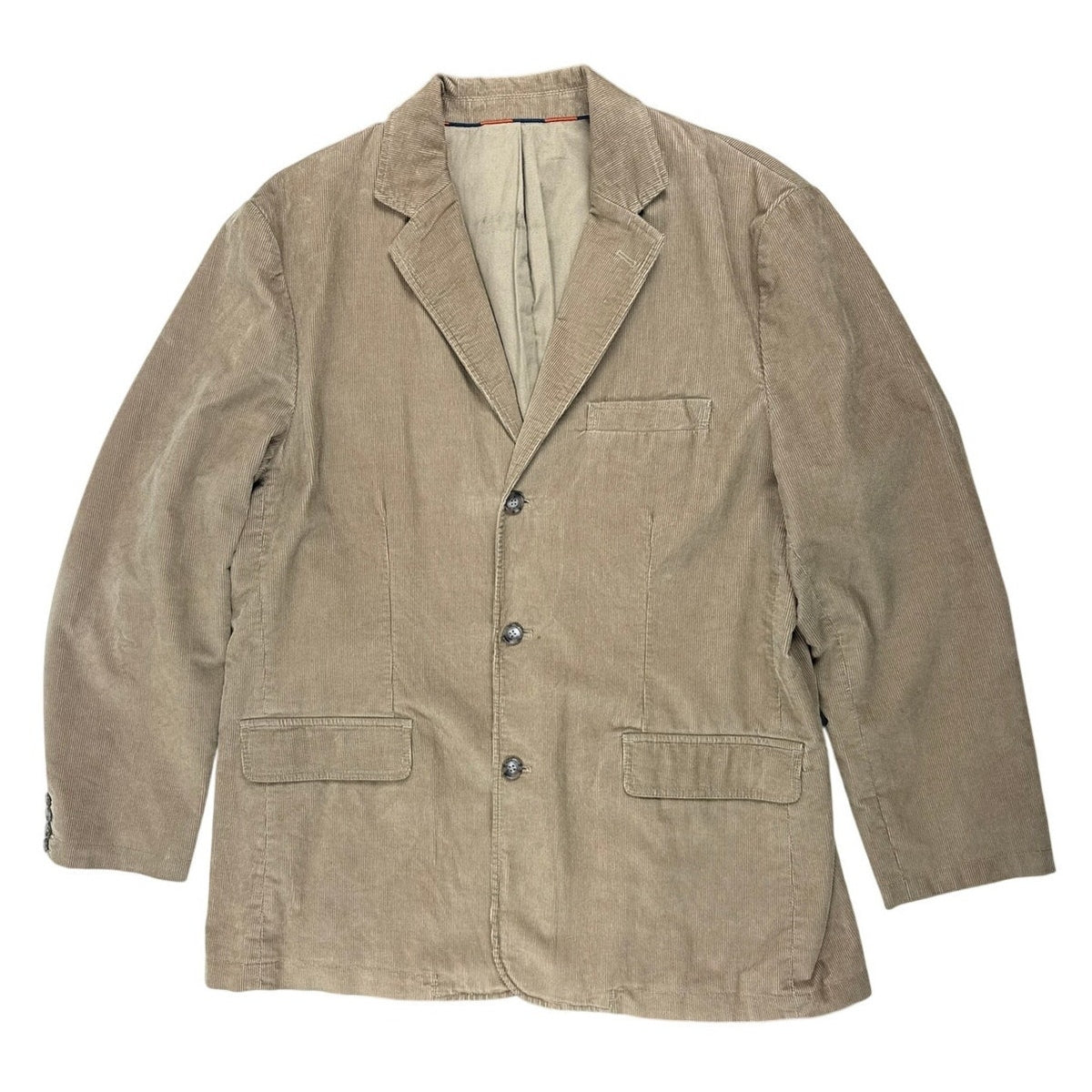 2000s J.Crew Tan Corduroy Blazer Men’s XL Three Button Sport Coat
