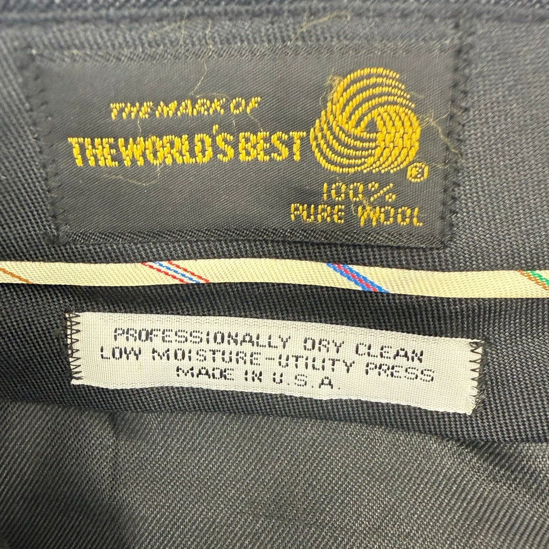 Mens 90s Wool Pinstripe Suit