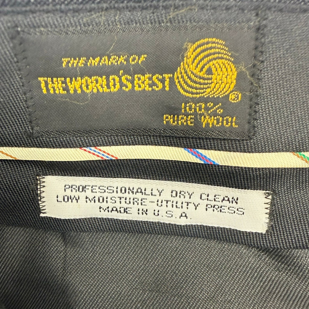 Vintage 90s Gray Wool Pinstripe Suit Men's Large 44R 38x30 USA Palm Beach