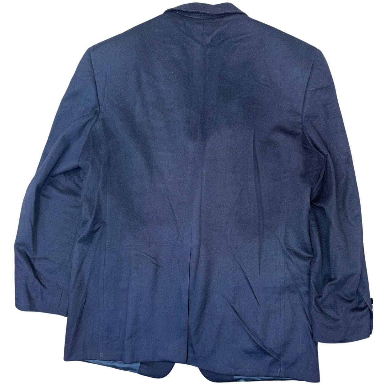 Vintage 90s Nordstrom Classic Cashmere Blazer 44L Blue Union Made Sport Coat