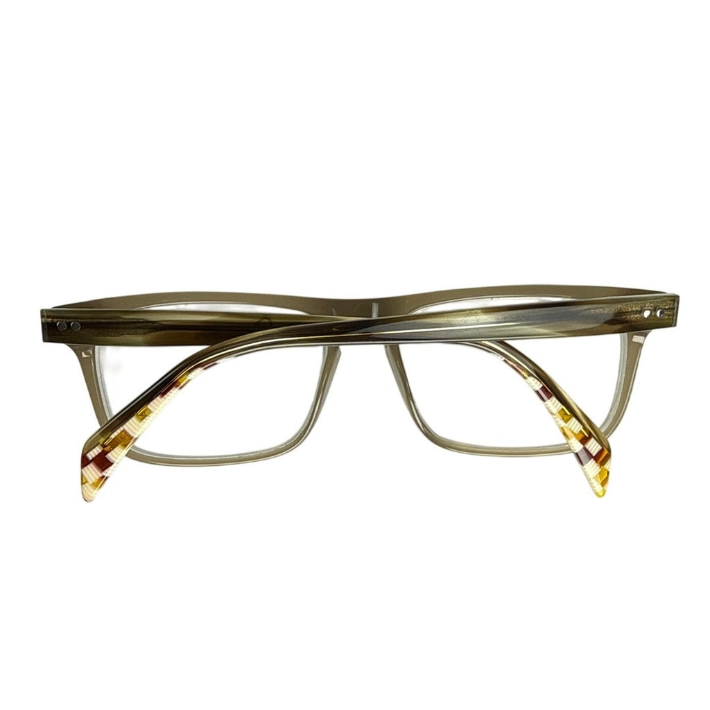 Mikli ML1260 C029 Olive Brown Rectangle Eyeglass Frames France 55-17-140