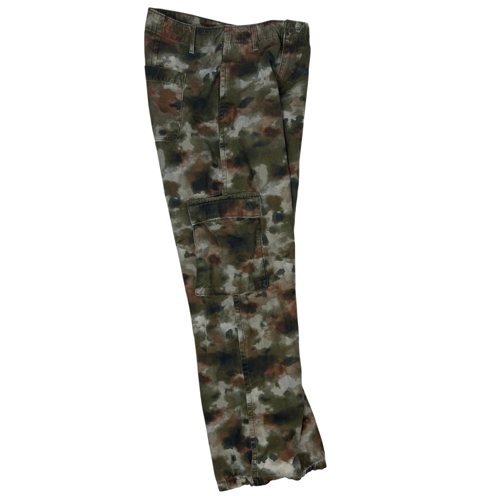 Levi’s Green Camo Cargo Pants Women’s 24 Waist 27 Cotton Utility Y2K