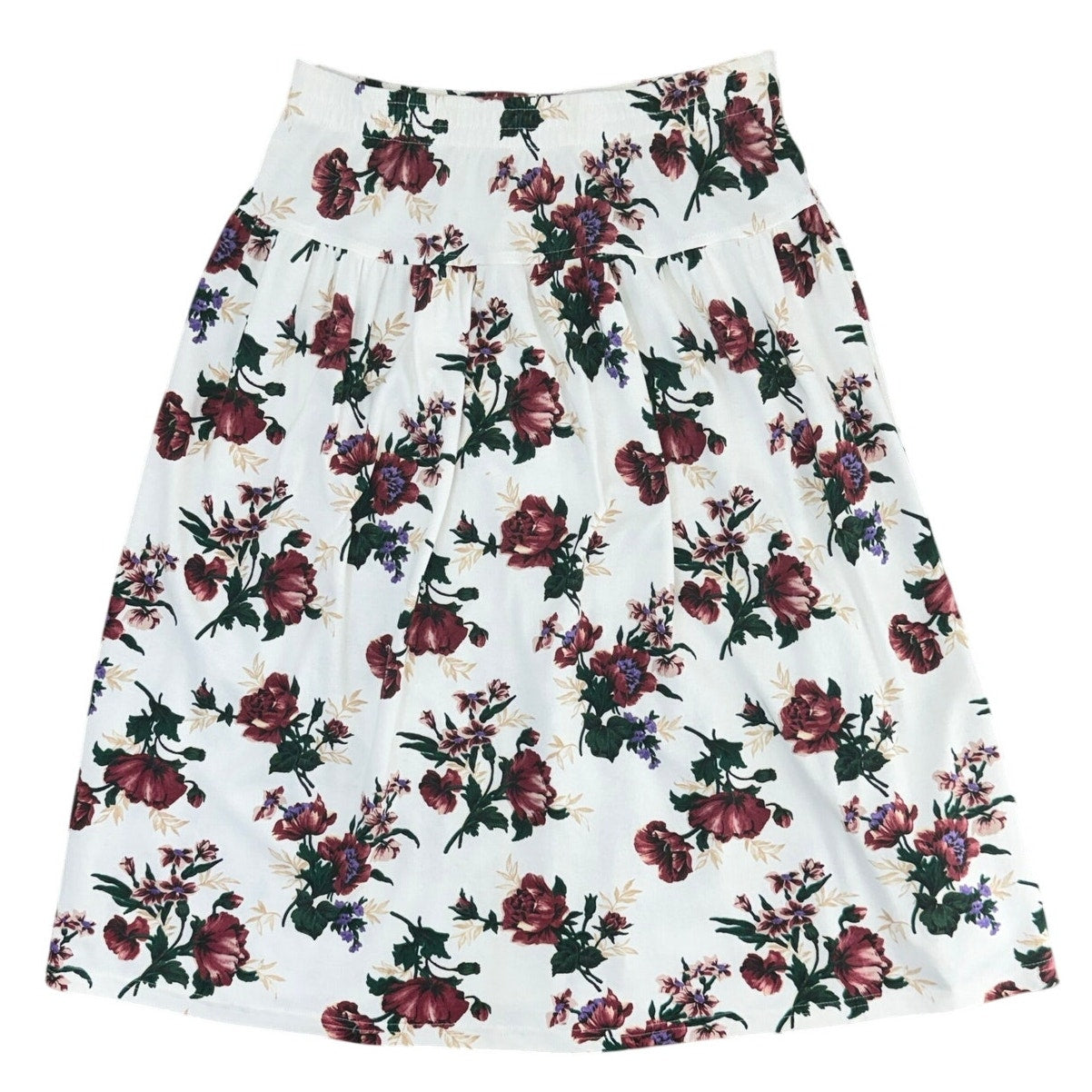 Vintage 90s Fritzi Petites Floral Blouse Skirt Set Women’s Large Petite