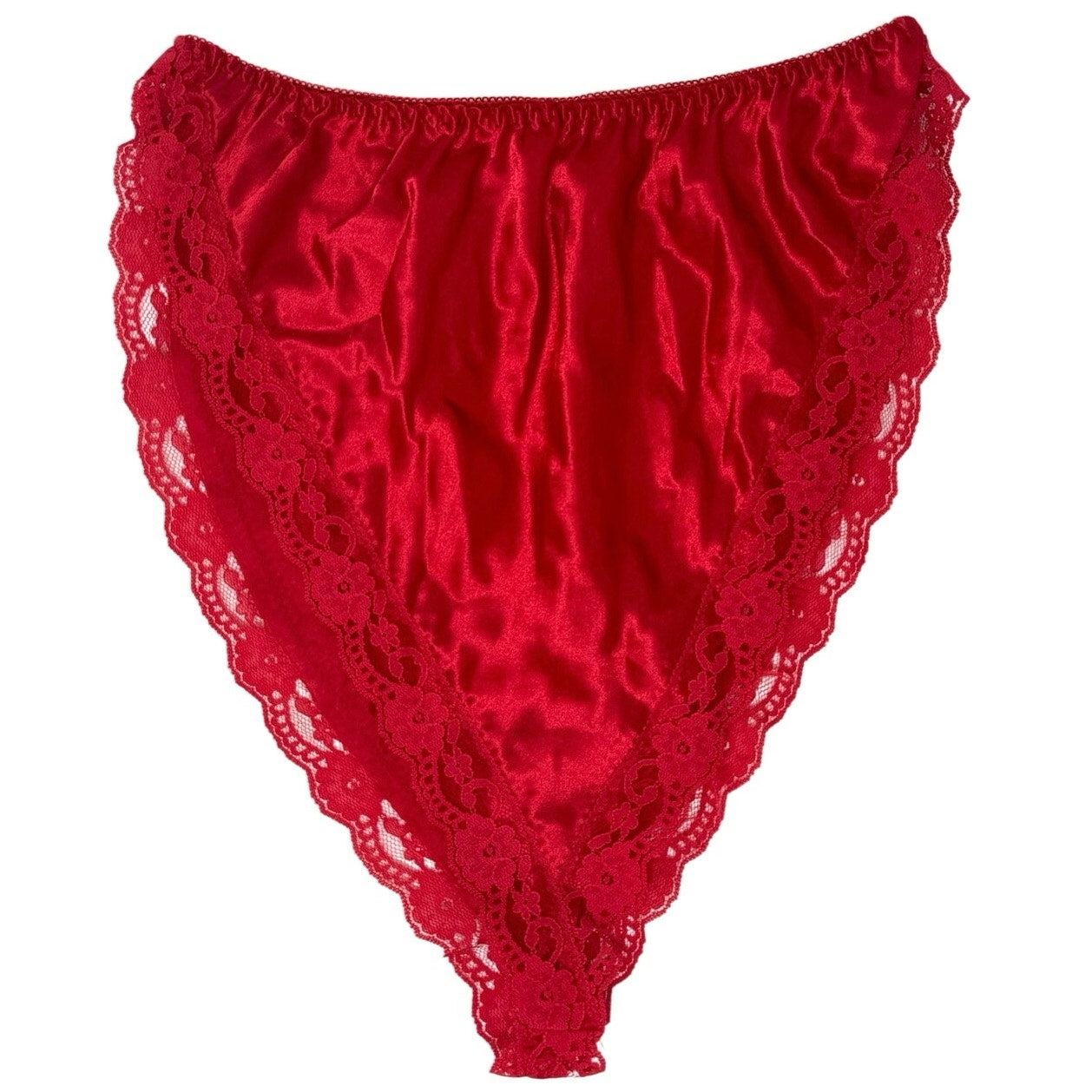 Vintage 90s Evelyn Lind Etoile Red Lace Lingerie Set NWT Large