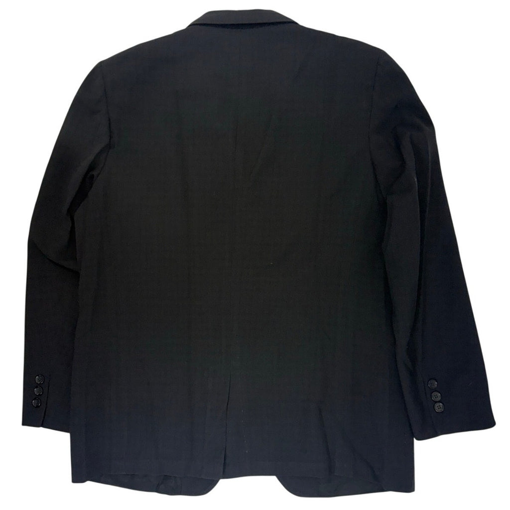 Vintage 1960s Black Charcoal Wool Suit 42R 36x29 Mad Men Mod Weiners