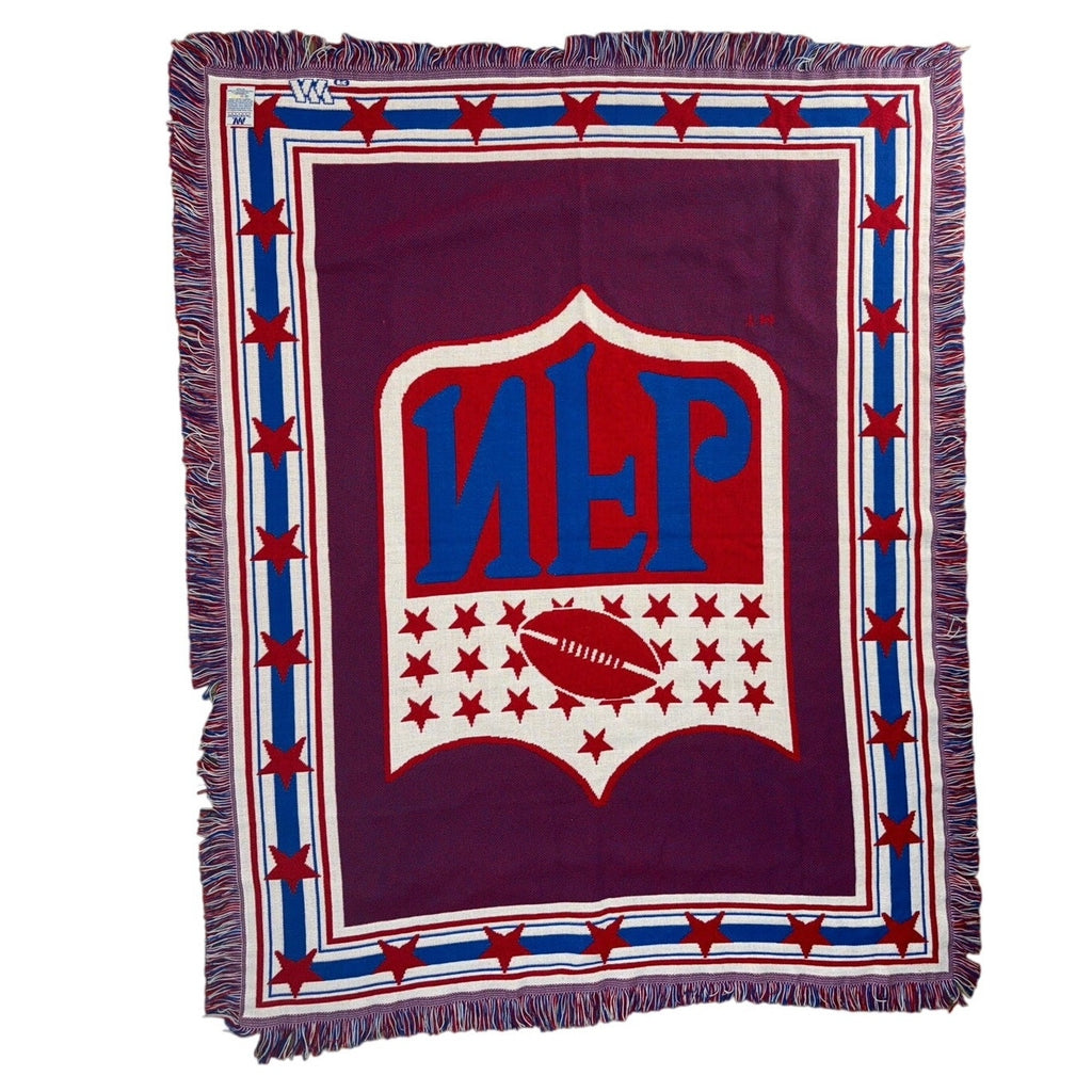 Vintage 90s NFL Shield Throw Blanket The Northwest Co USA Acrylic 59x46