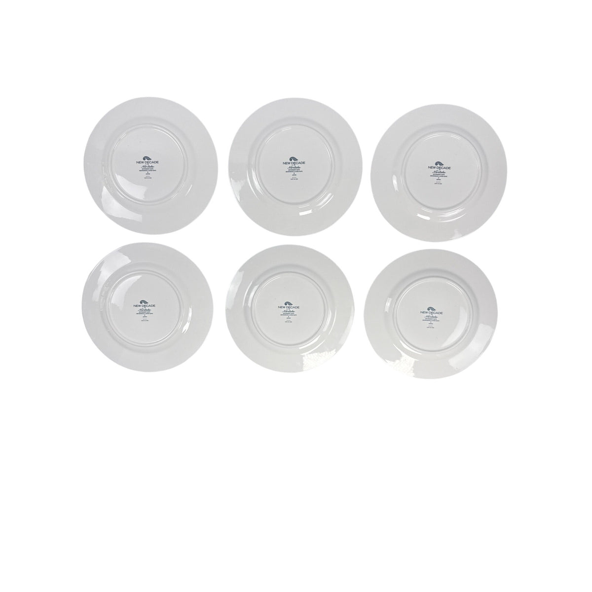Vintage 1980s Noritake New Decade Café du Soir Dinner Plates 10.5" Set of 6
