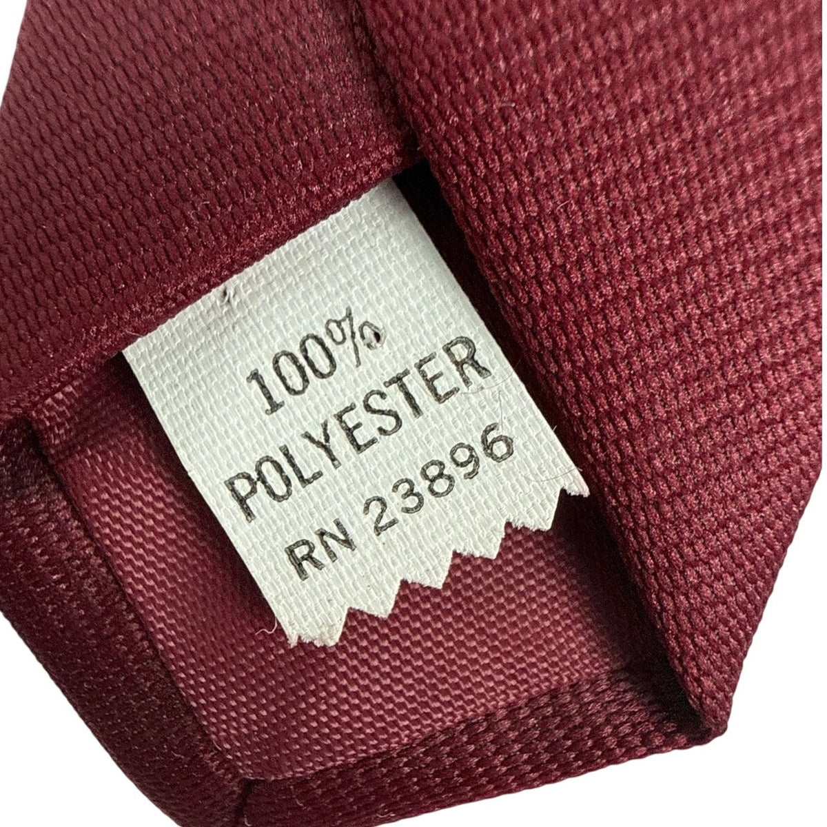 Vintage 80s Cavalier Men’s Wine Red Burgundy Polyester Necktie 58”