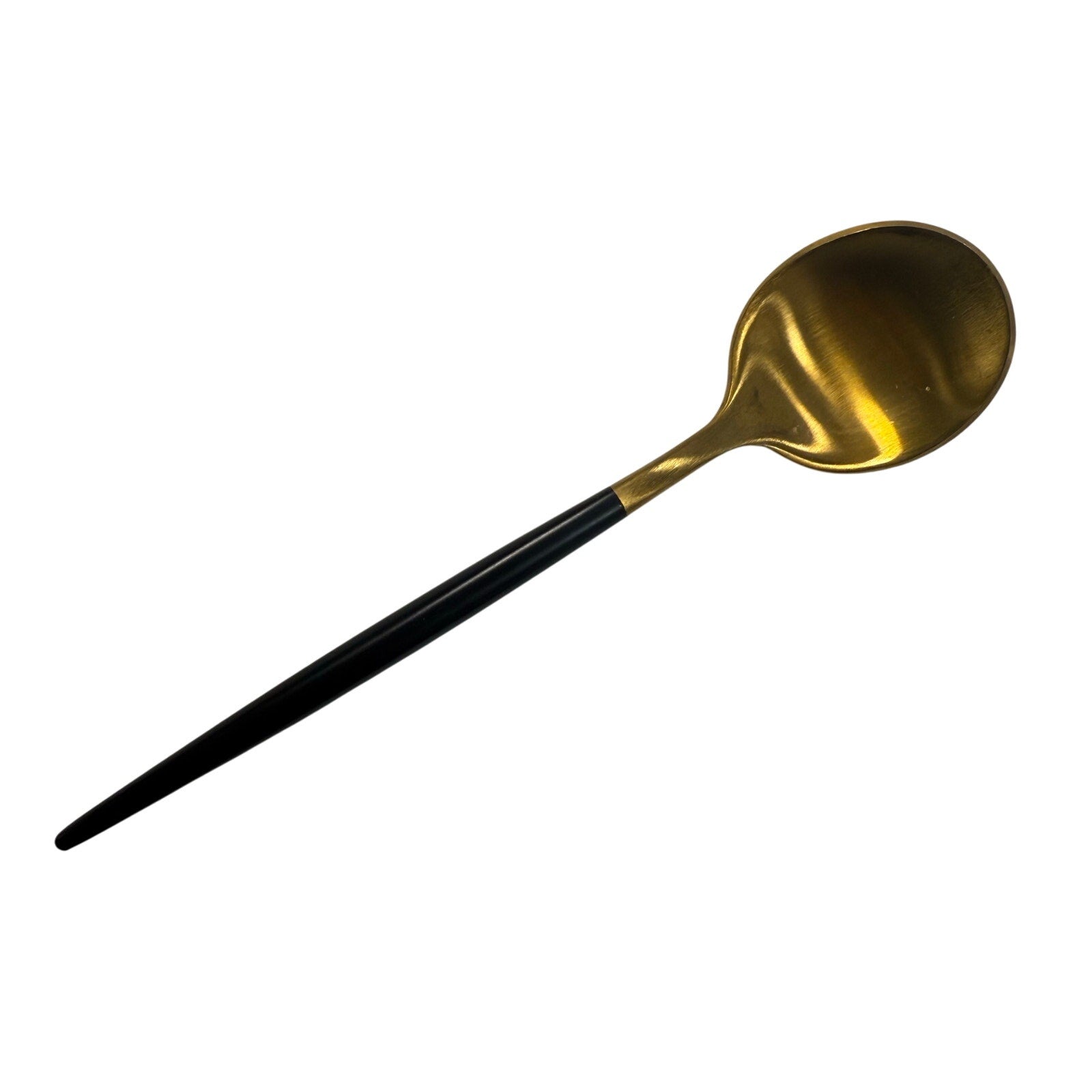 Vintage 60s Bar Spoons Cocktail Mixing Stirrers Set of 12 Gold & Black