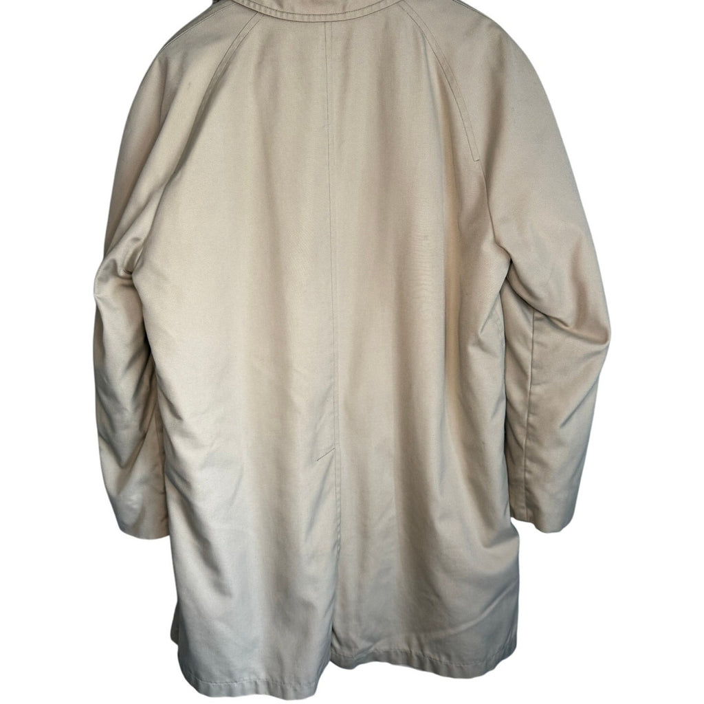 Vintage 70s London Fog Polar Plus Men’s 42L Beige Trench Coat Removable Liner