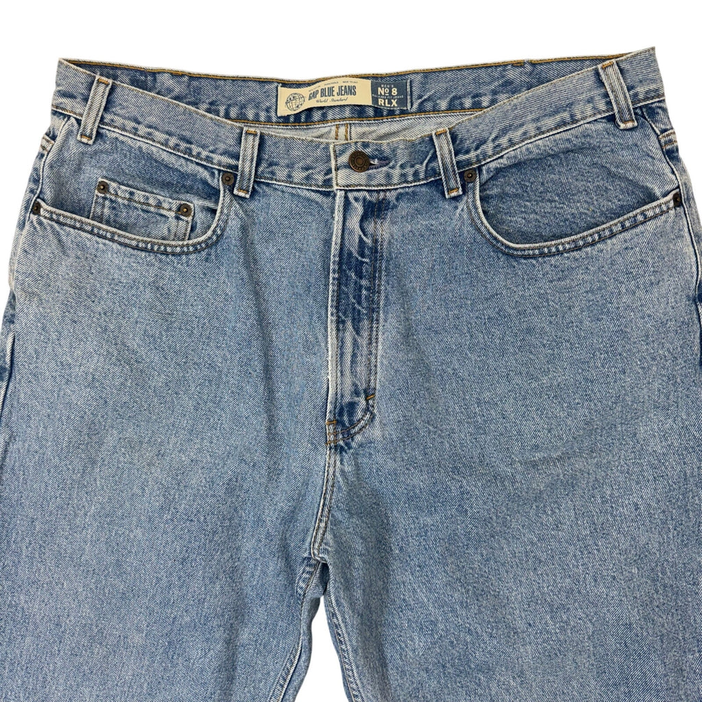 Vintage 90s Men's 40 GAP Light Wash Relaxed Fit Denim Jeans Inseam 32 USA