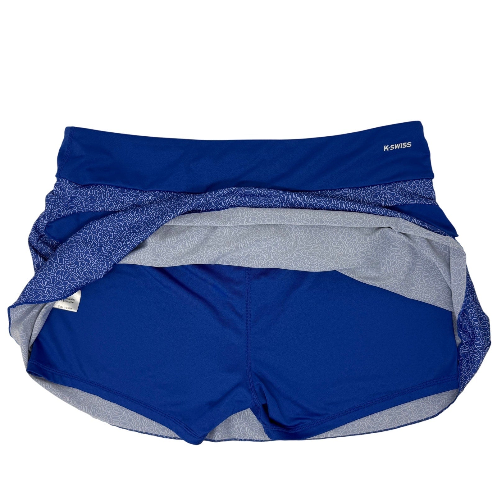 Vintage 2000s K-Swiss Tennis Golf Skirt Skort Built in Shorts Activewear Blue Women's Large