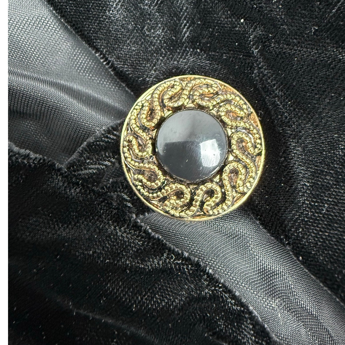Vintage 1980s Fitting Image Avenue Black Velvet Skirt Suit Plus Size 18