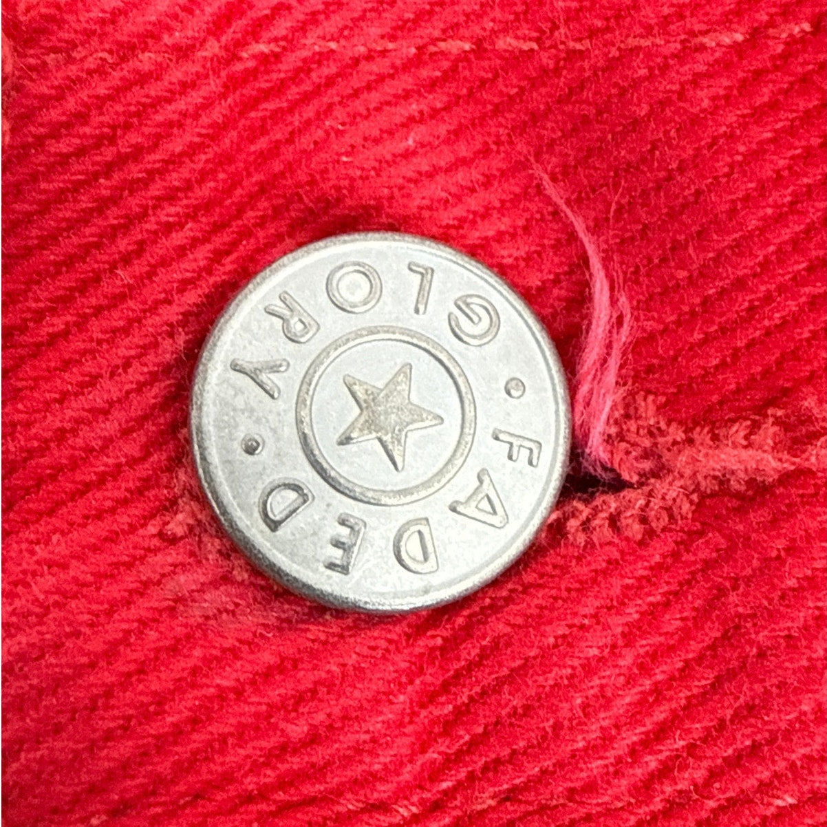 Vintage 90s Faded Glory Red High Waist Tapered Denim Jeans Women's 32x31
