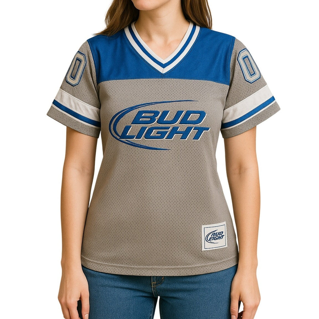 Vintage 90s Women's Medium Bud Light Football Jersey Shirt 00