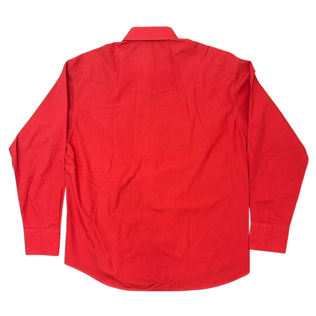 Vintage 80s Men’s 17-36 XL Wrangler Red Snap Western Shirt