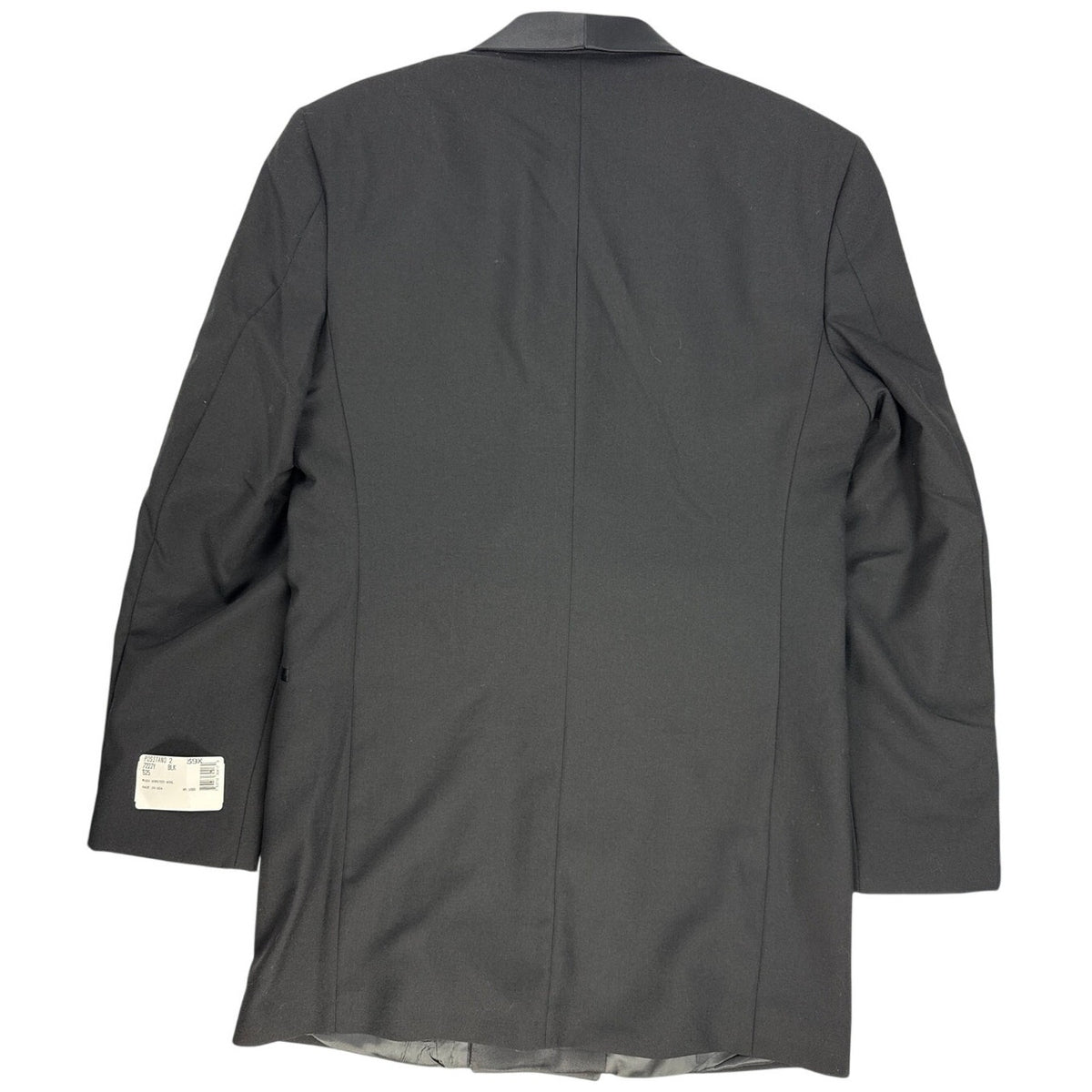 Vintage 90s After Six Positano II Black Wool Tuxedo Jacket 39XL