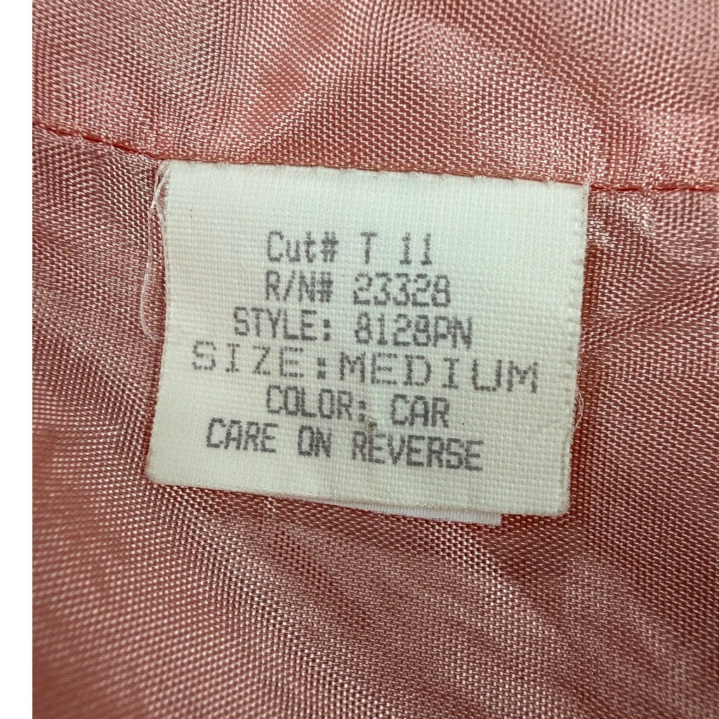 Vintage 80s Premier Collection Salmon Pink Rayon Blazer Jacket Womens Medium