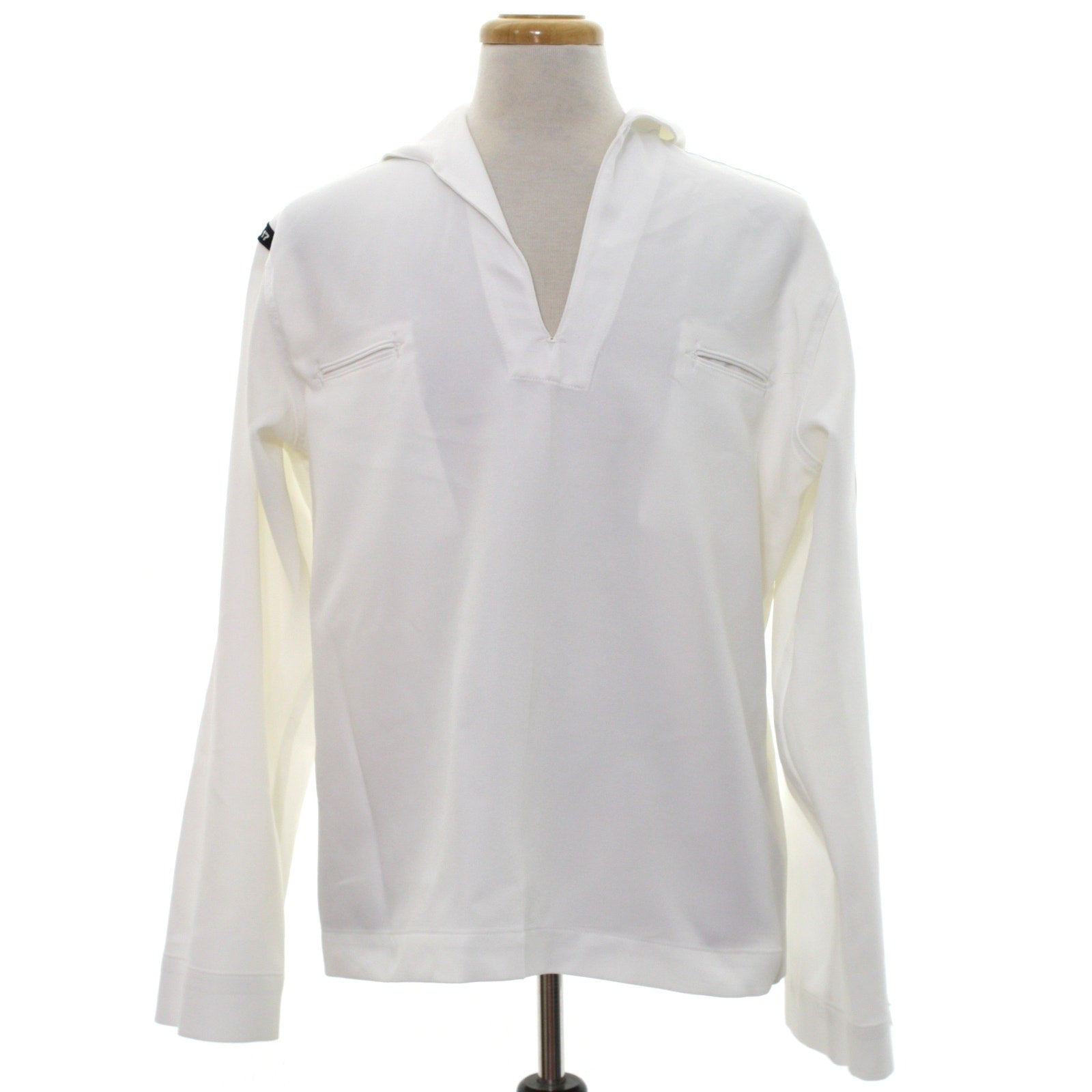 Vintage 80s US Navy Dress White Jumper Petty Officer 1st Class 46L