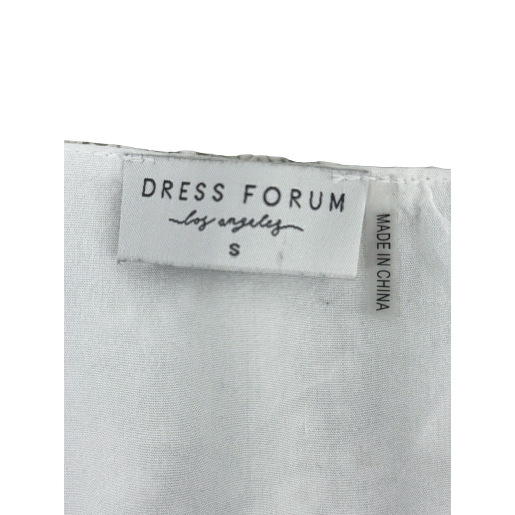 Vintage 90s Women's Small Dress Forum Daisy Print Rayon Button Front Midi