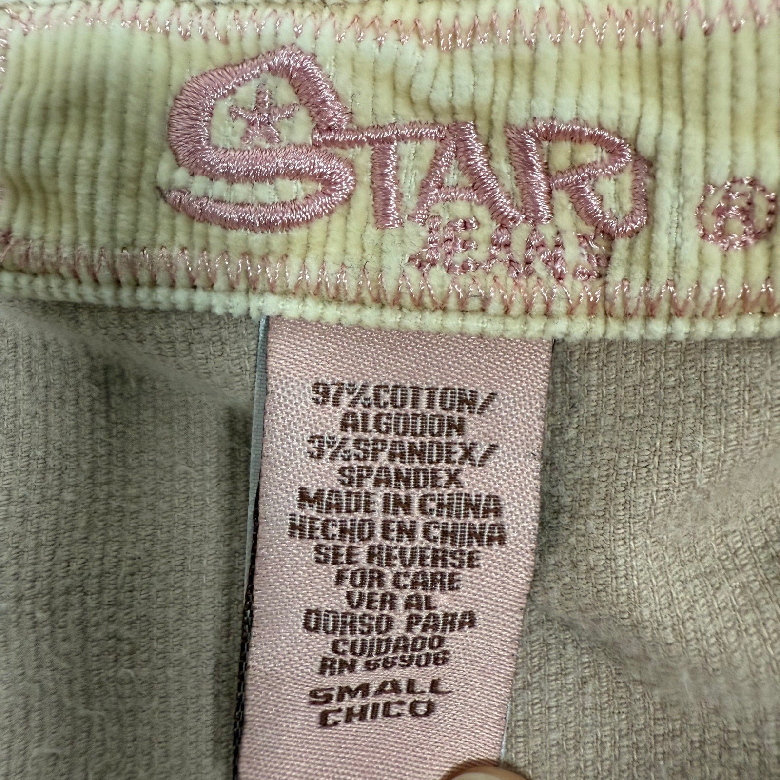 Women’s 00s Corduroy Jacket Small Tan by Star Y2K