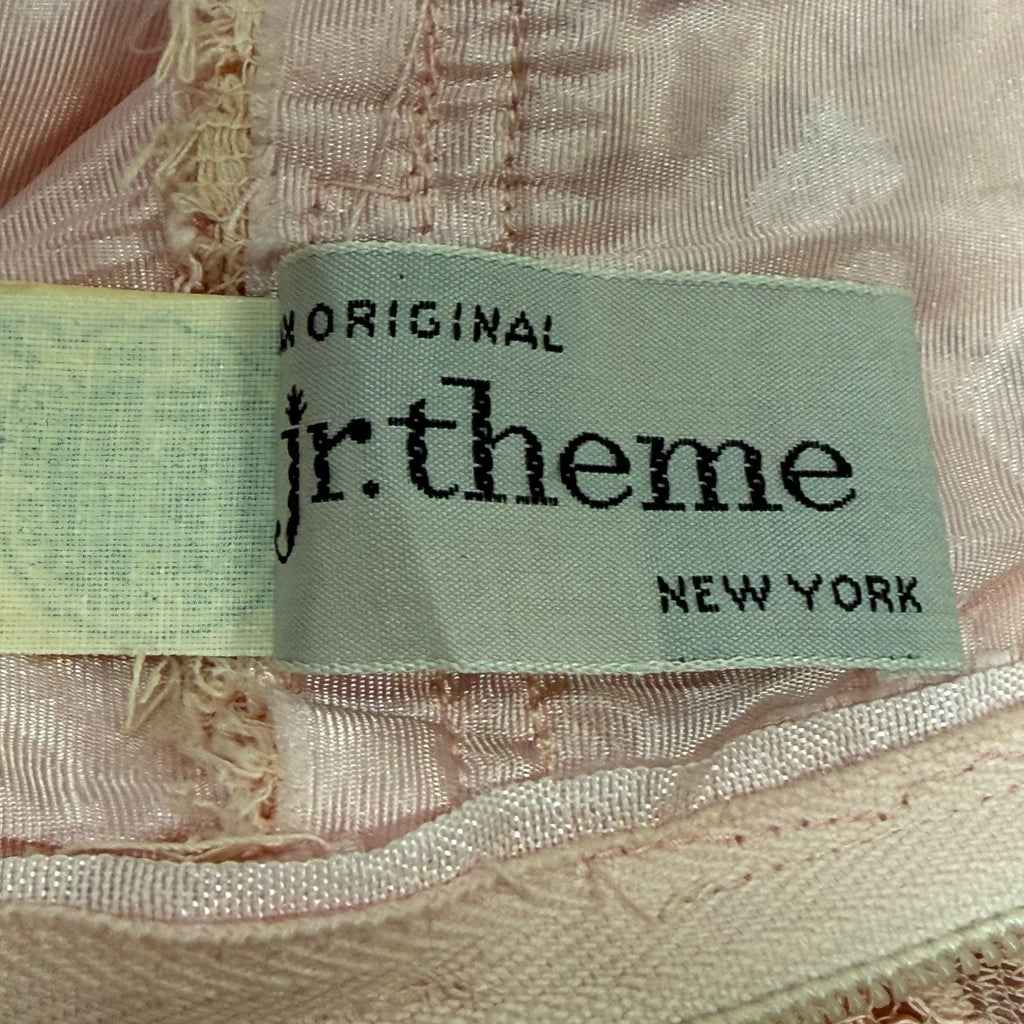 Vintage 60s Light Peach Pink A-Line Dress Women's Small Jr Theme NY Union Made