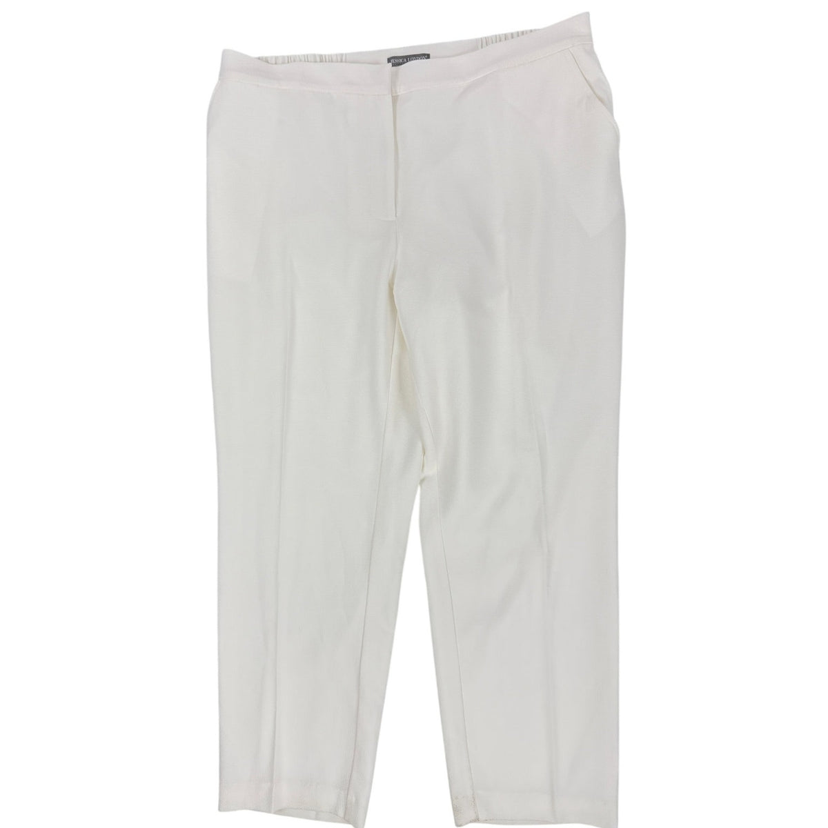 Vintage Y2K Jessica London White 2 Piece Pant Suit Plus Size Women's 18W