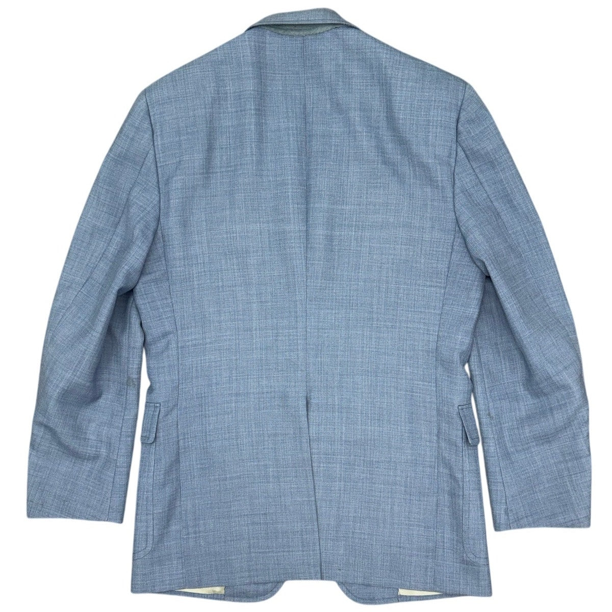 Vintage 70s Hart Schaffner Marx Sky Blue Sport Coat Blazer 38 Wool Look