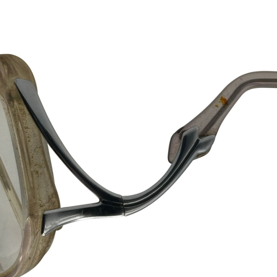 Vintage Oversized Clear Eyeglass Frames Gold Tone 54-16-140 USA