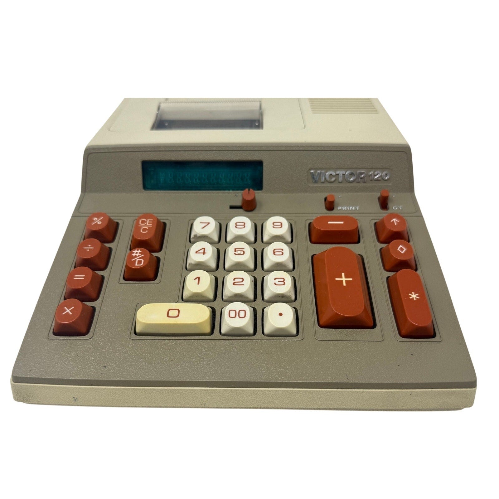 Vintage 70s Victor 120 Printing Calculator Adding Machine Desktop