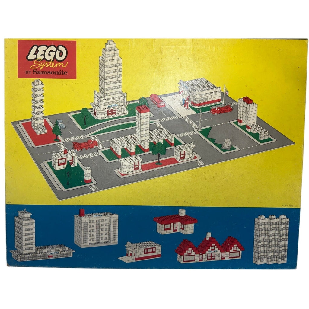 Vintage 60s LEGO Samsonite 717 Junior Constructor Set w Box & Inserts