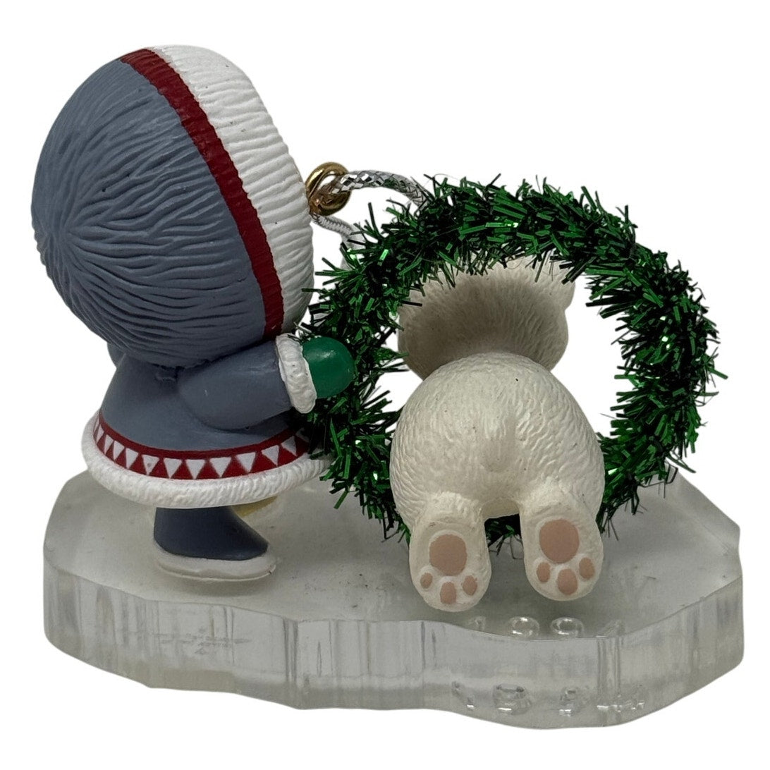 Hallmark Frosty Friends #15 1994 Ornament Eskimo & Polar Bear No Box