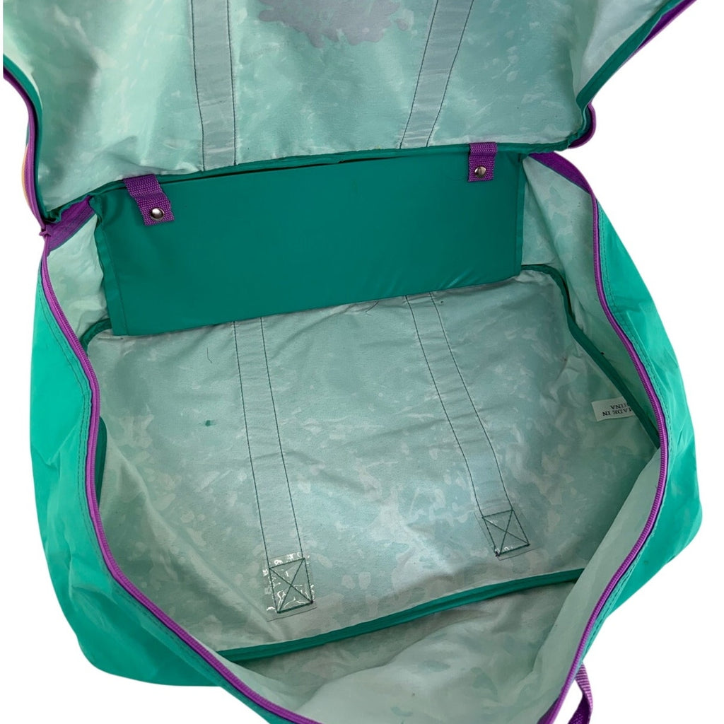Vintage Tupperware Kids Pack 3 Pc Travel Set Suitcase Backpack Garment Bag Teal