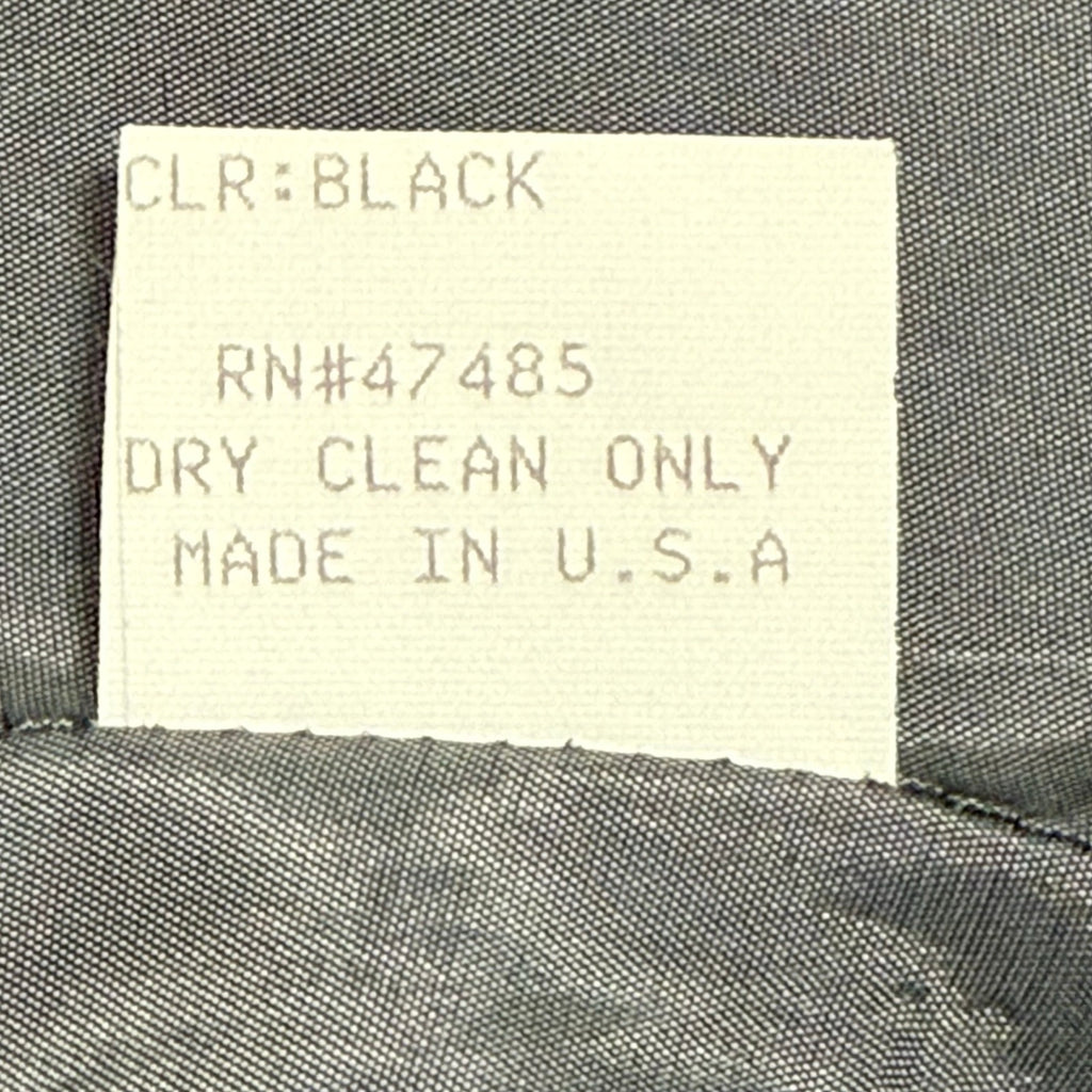 Vintage 90s Philippe Adec Paris Women's 4 Black Velour Blazer USA Made