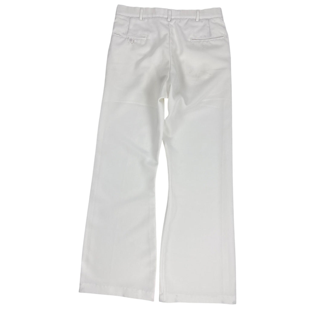Vintage 80s US Navy White Dress Uniform Pants Wide Leg Men’s 34L