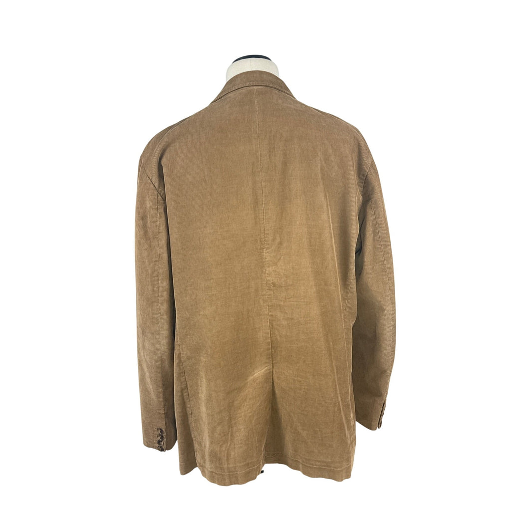 2000s J.Crew Tan Corduroy Blazer Men’s XL Three Button Sport Coat