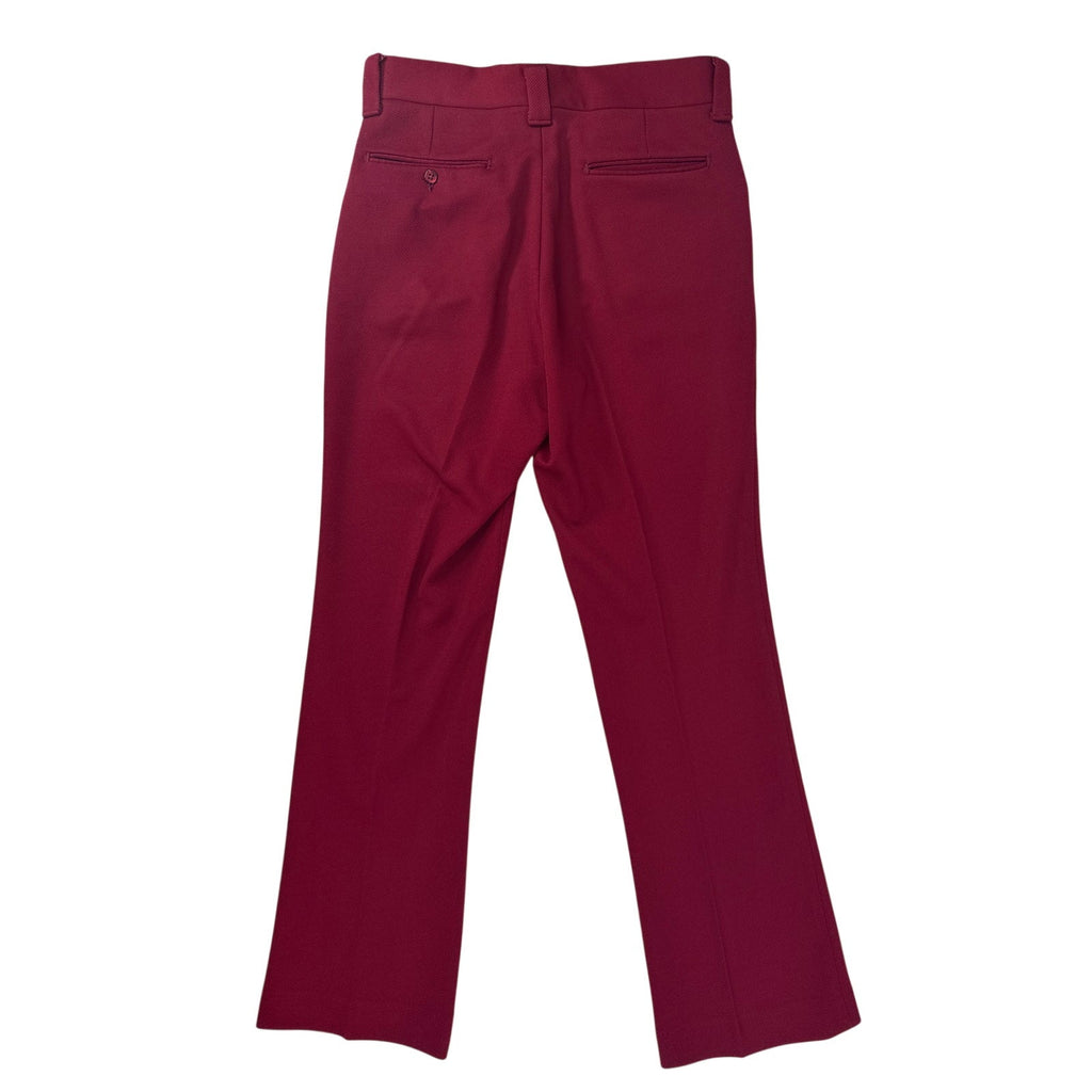 Vintage 70s Farah Wine Polyester Knit Pants Women's 31x33 USA Made