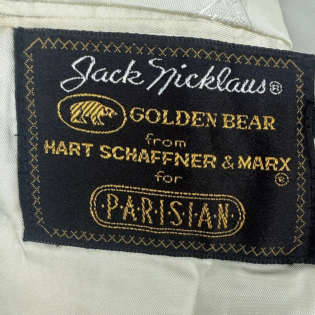 Vintage 60s 70s Jack Nicklaus Golden Bear Green Wool Blend Blazer Men's 42