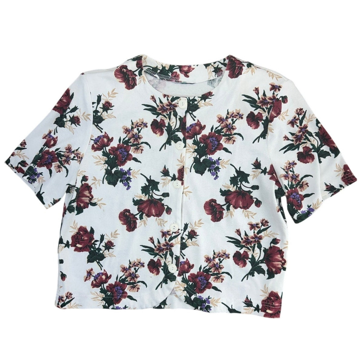 Vintage 90s Fritzi Petites Floral Blouse Skirt Set Women’s Large Petite