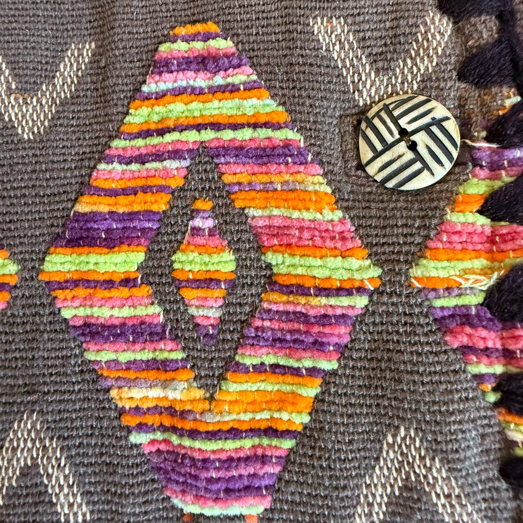 Jennifer & Grace Southwestern Aztec Tapestry Jacket Women's Small Cotton