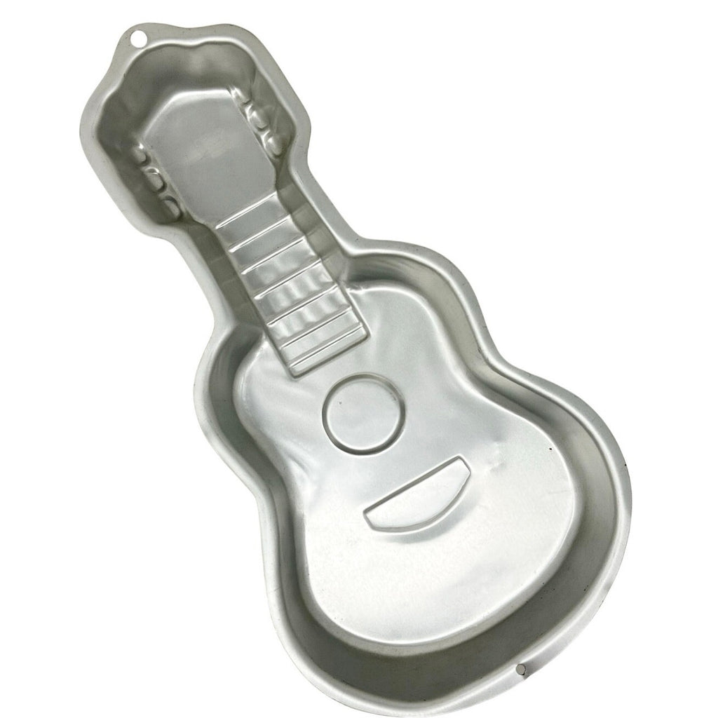 Wilton Guitar Cake Pan 2105-570 Aluminum Baking Mold 2000 Music Theme