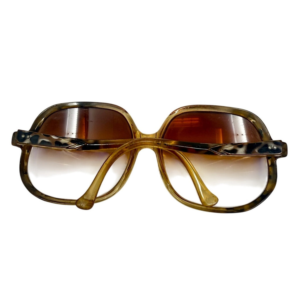 Vintage 90s Women's Frames IL Italy 17957 Oversized Brown Gradient Sunglasses
