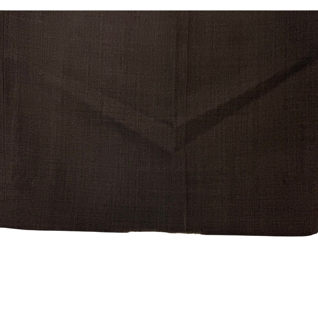 Vintage 1990s Haggar Men's Brown Wool Blend Dress Pants 38x28