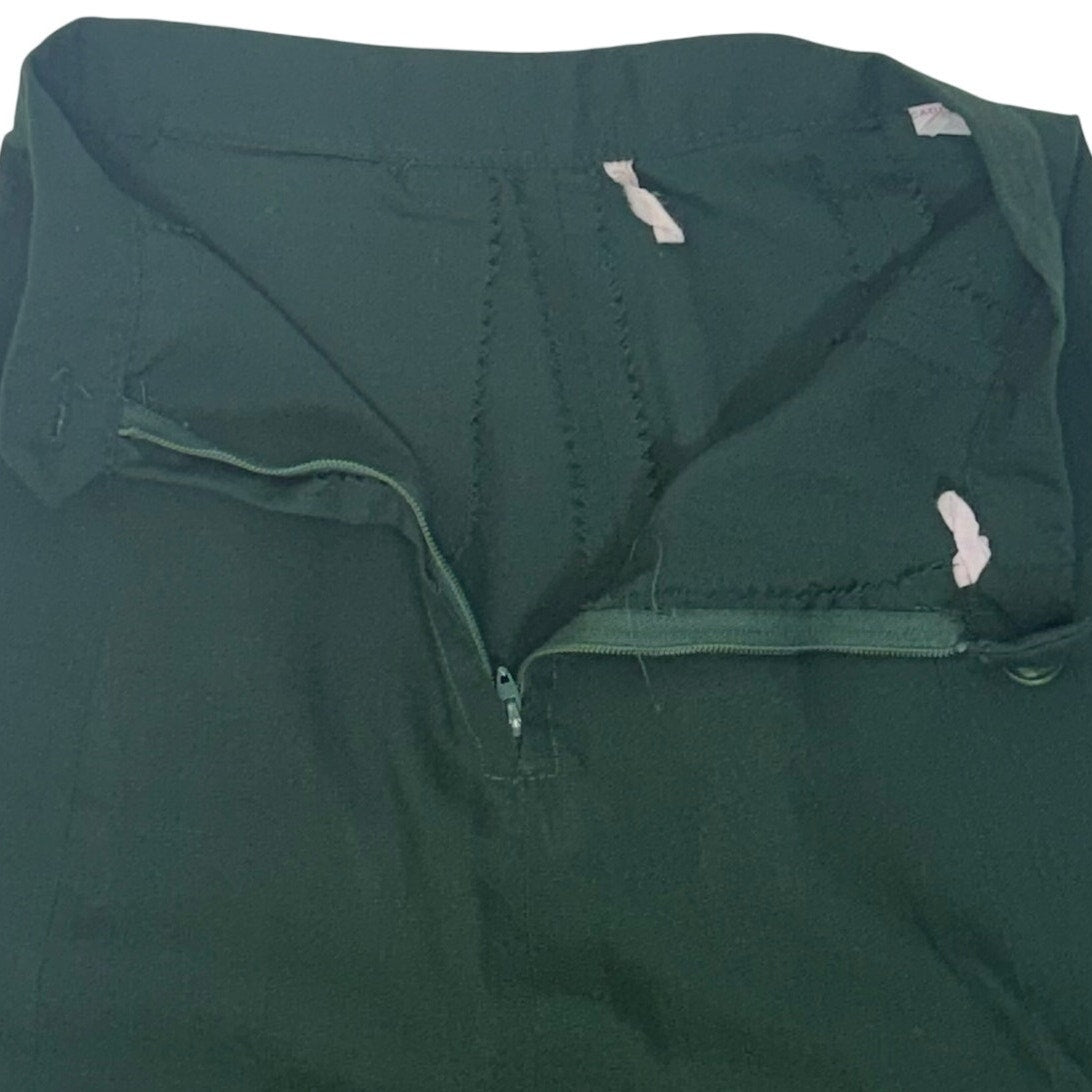 Vintage 1960s Cadette Girl Scout Green Uniform A-Line Skirt Youth 20 Waist