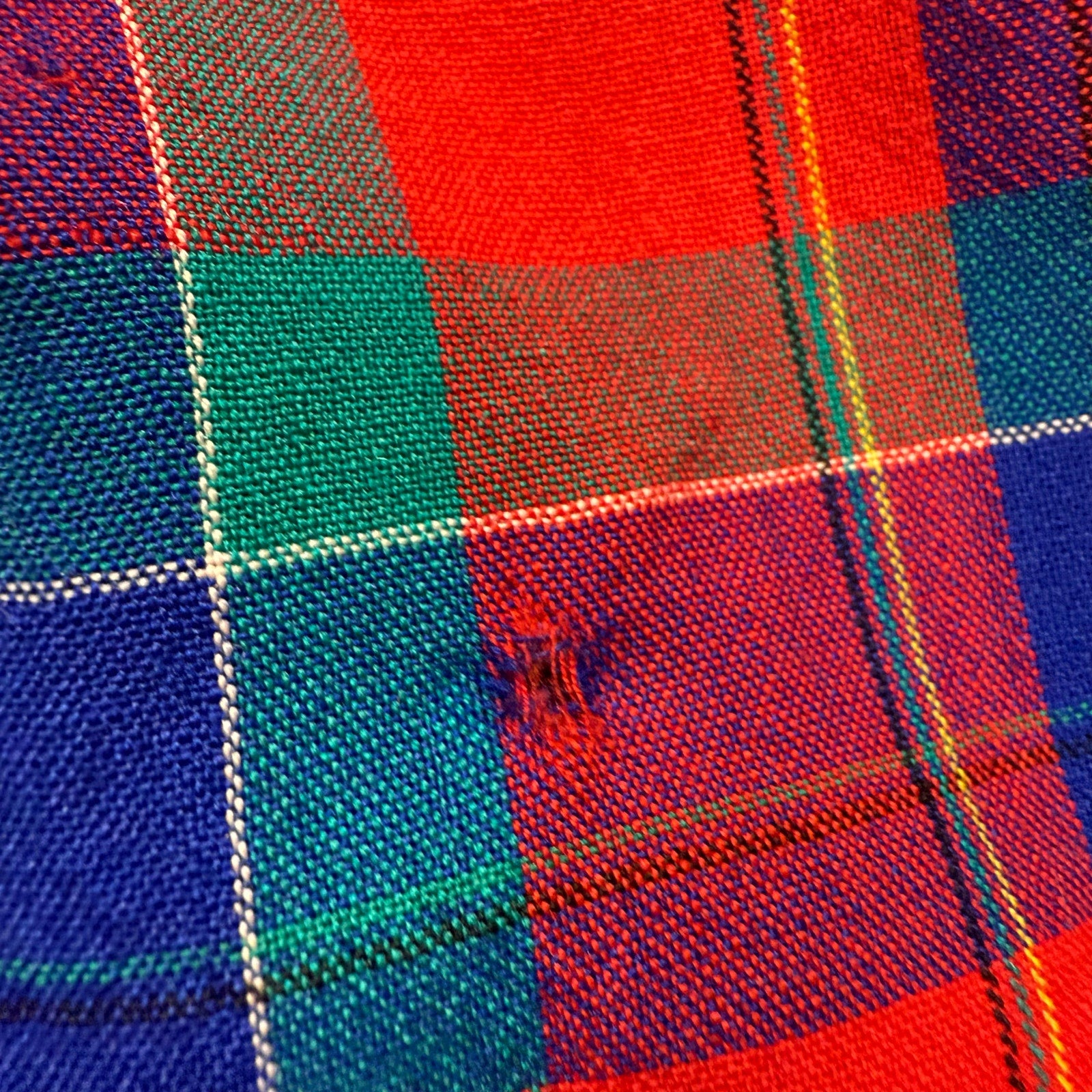 Vintage 70s Pendleton Women's Medium Plaid Wool Midi Skirt USA A-Line Pleated