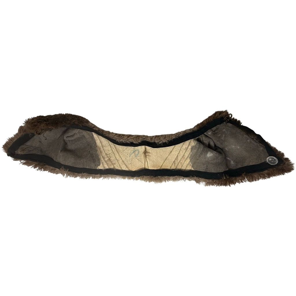 Vintage 60s Brown Fur Collar Capelet Wrap Hook Closure 16"
