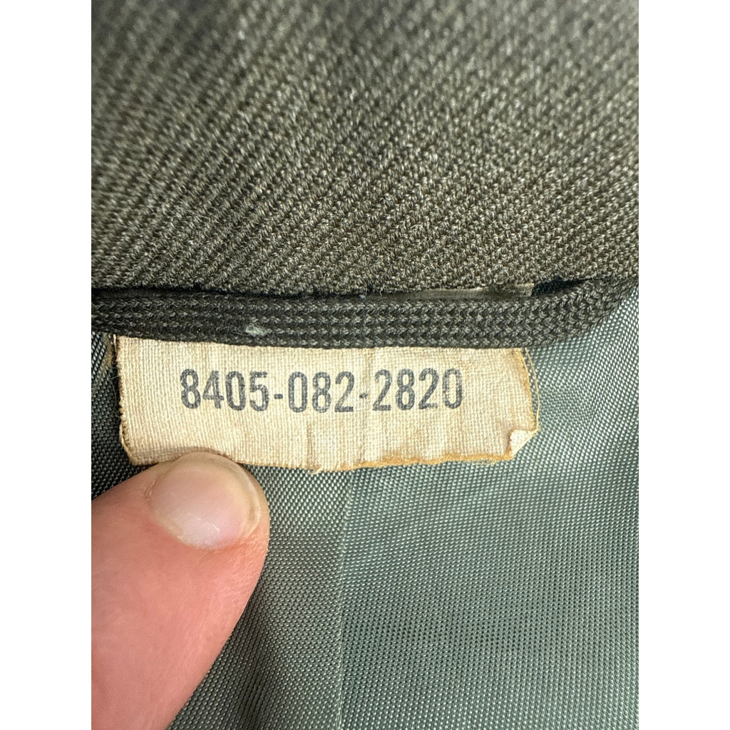 Vintage 80s USMC Olive Green Wool Service Alpha Uniform Suit Men’s 38